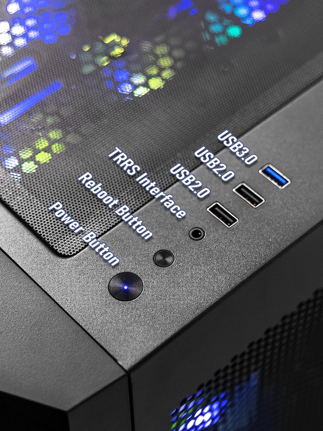 Gaming PC Computer Desktop – i7 Xeon E5 12-Cores up to 3.5 GHz, RX 580 8GB, 64GB RAM, 1TB NVMe SSD, Wi-Fi 6 & BT 5.4, 9× ARGB Cooling Fans, Windows 11 Pro, 650W PSU, Gaming & Streaming Tower