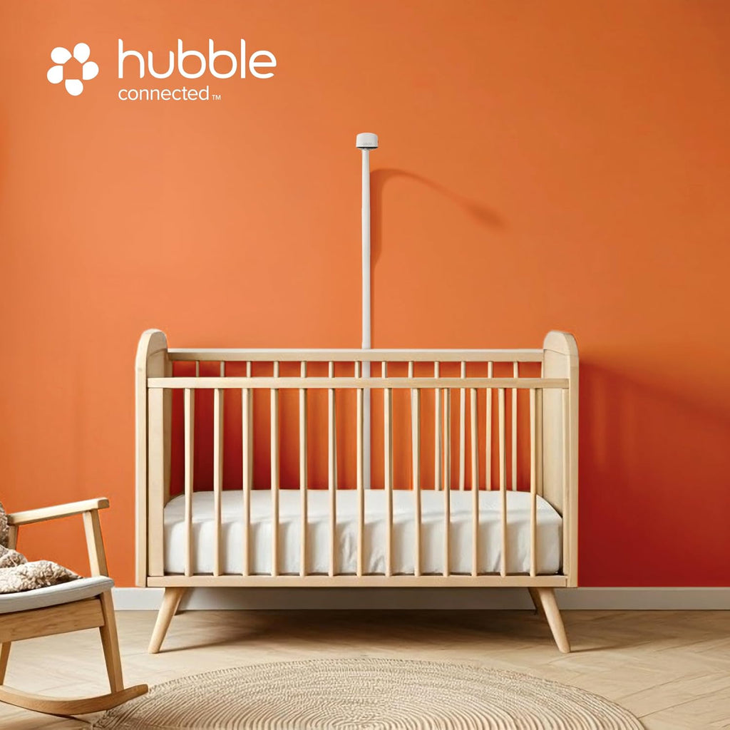 HUBBLE CONNECTED Nursery Pal Skyview Baby Monitor — 5in HD Baby Monitor with Camera and Audio, Remote Access via Smart Device, 7-Color Night Light, Sleep Trainer & Soother — Complete Nursery System