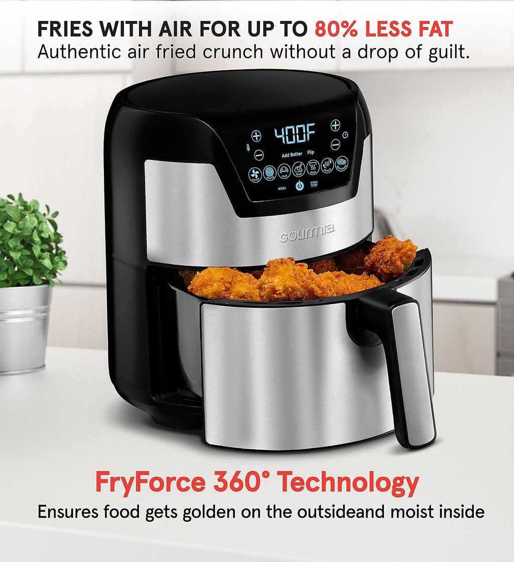 Gourmia GAFW598 2 in 1-5-Quart Digital Air Fryer + Waffle Maker