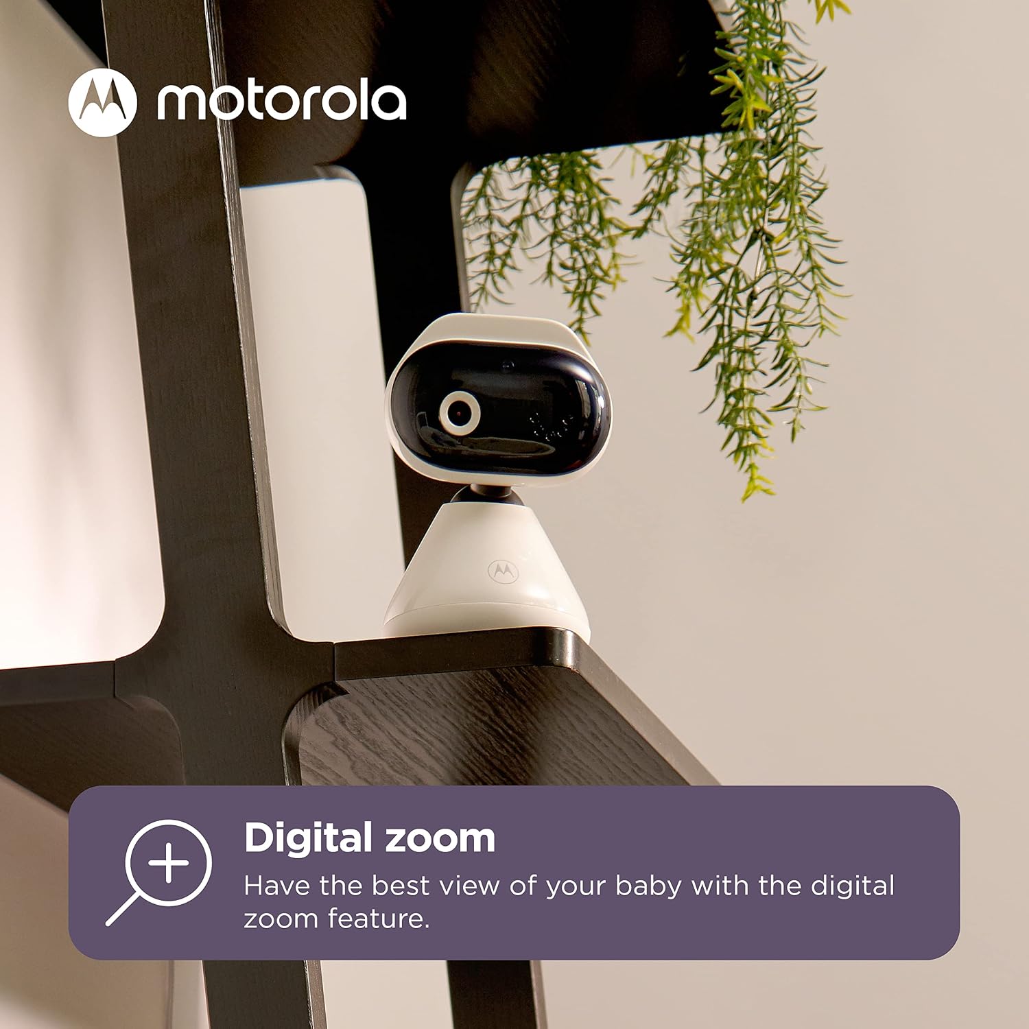 Motorola Nursery Baby Monitor WiFi HD with Camera and Audio, Private Connection, 2-Way Audio, Digital Zoom, Temperature Sensor, Lullabies, Night Vision, PIP1000