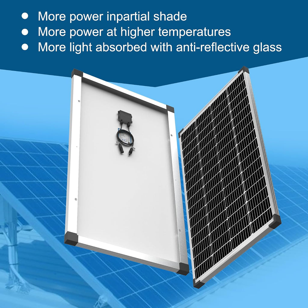 ACOPOWER Solar Panel 175Watt 12 Volt,Monocrystalline High-Efficiency 175 Watt PV Module Power Charger for RV Caravan Marine Camper Rooftop Farm Battery and Other Off-Grid Applications