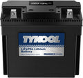 TYKOOL LFP51913G Lithium Motorcycle Battery, Replaces 51913 YT19BL-BS 51814, 420CCA 7Ah, Fits for BMW R1100GS R1100RT R850R K75RT K1200RS Moto Guzzi California 1100, IP66, LCD Monitor [- +]
