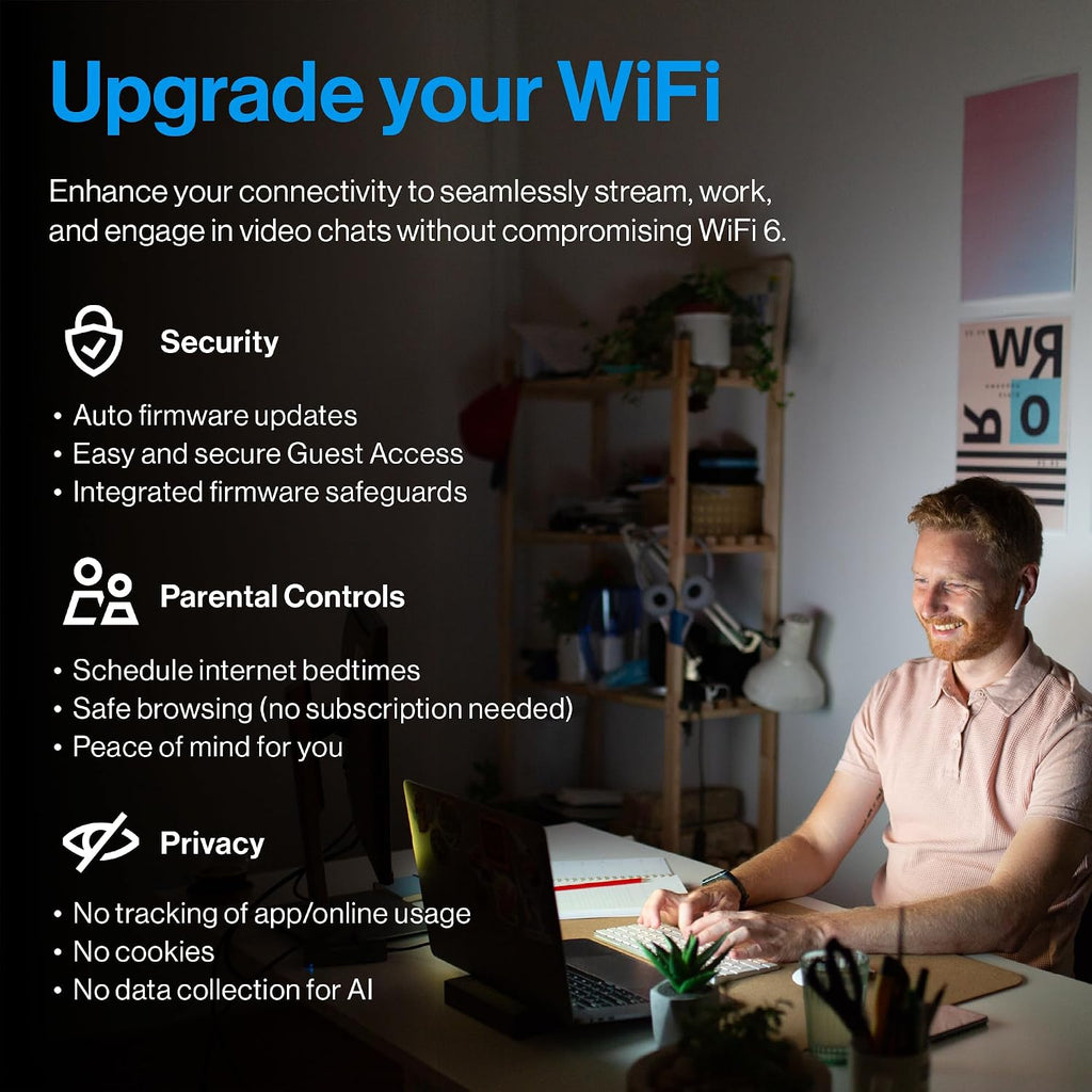 Linksys Multi-gig Micro Mesh WiFi 6 System | Connect 100+ Devices | Up to 5,000 Sq Ft | Speeds of up to 3.0 Gbps | 3Pk | No App Required | 2024 Release