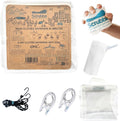 Scrubba WATERCLEAR Wash Bag & Dry Kit - Portable Washing Machine System with XL Towel, Pegless Line & Hangers - Lightweight Laundry Essentials for Camping, Hiking, Hostels & Hotels - Easy-Rinse Inlet