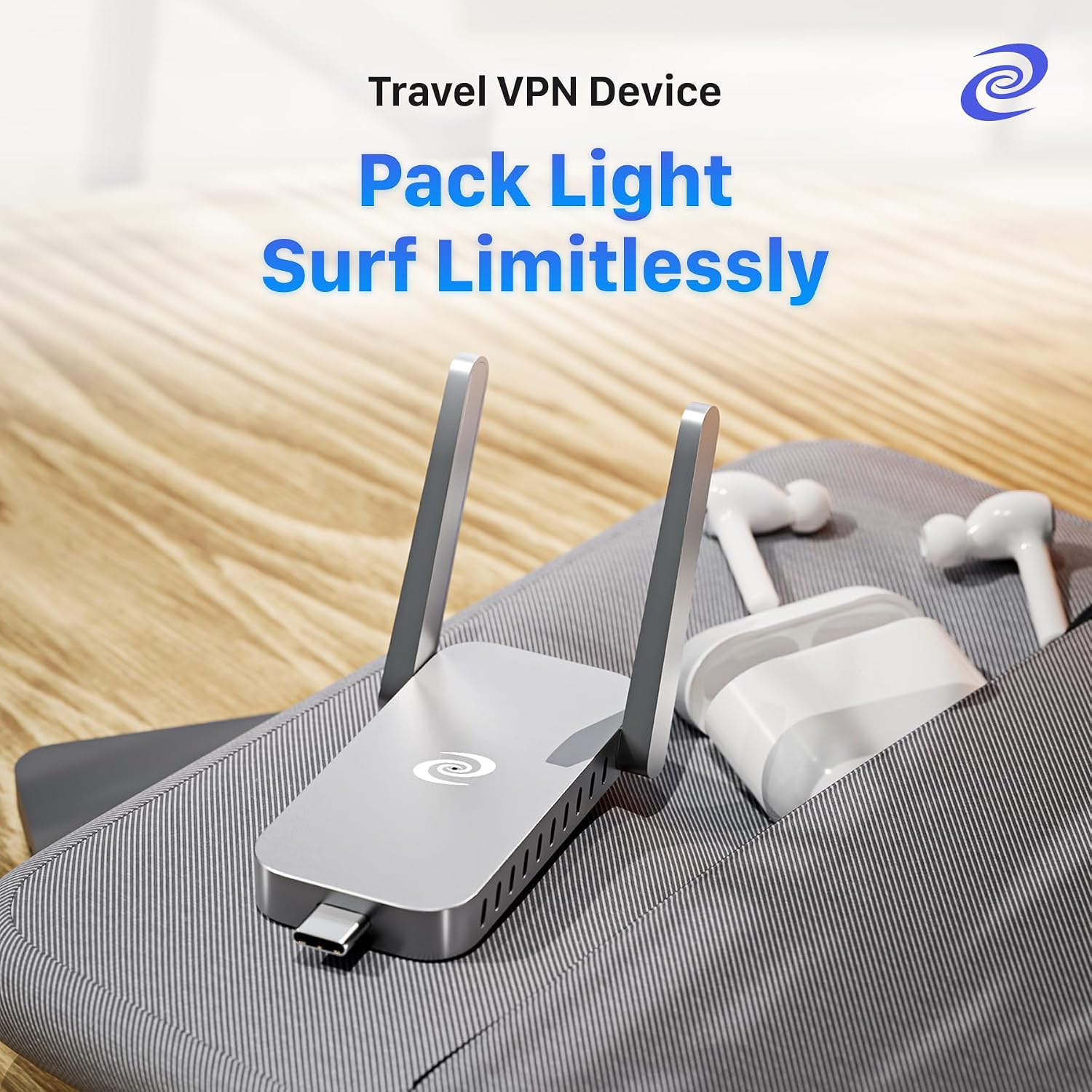 Deeper Connect Air(2023 Version) Portable WiFi Wireless Router Hotspot Device, Lifetime Free Router VPN for Travel Privacy, Compact VPN Routers for Home and Remote Work