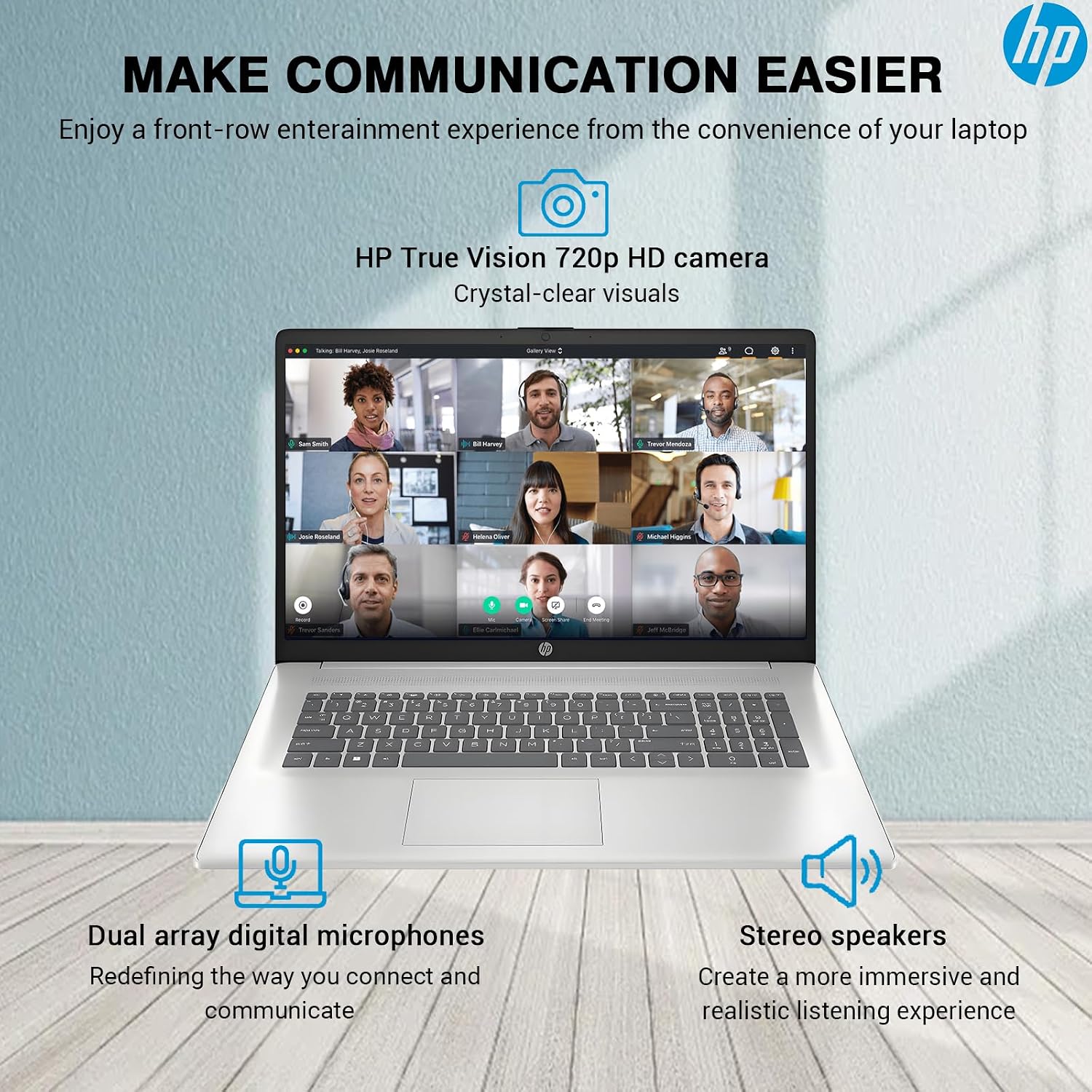 HP 17 Inch Laptop Computer | 17.3' FHD IPS Business Laptop PC | AMD Ryzen 5 (6-Cores) | 64GB RAM 1TB SSD | Windows 11 Pro | 10-Key Numbe Pad | USB-C Wi-Fi 6