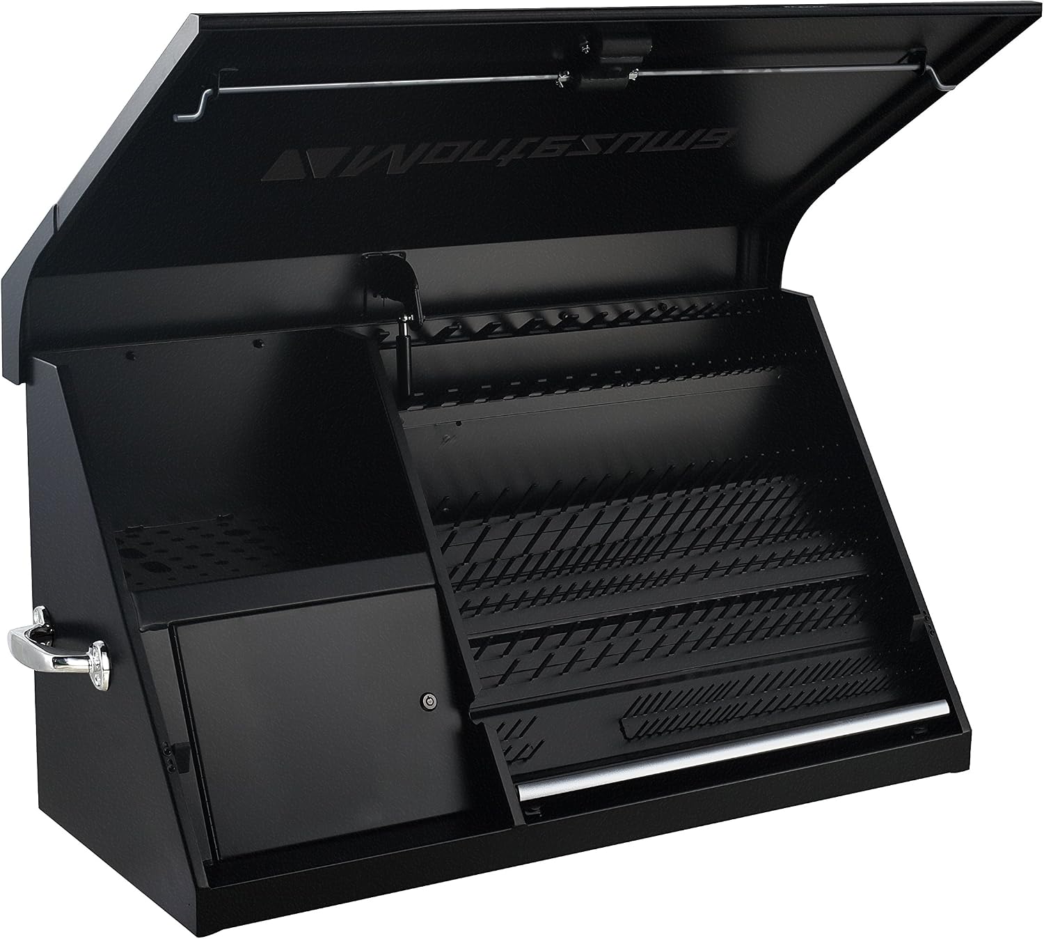 Montezuma 41' x 18' Heavy Duty Steel Triangle Toolbox (steel, flat black)