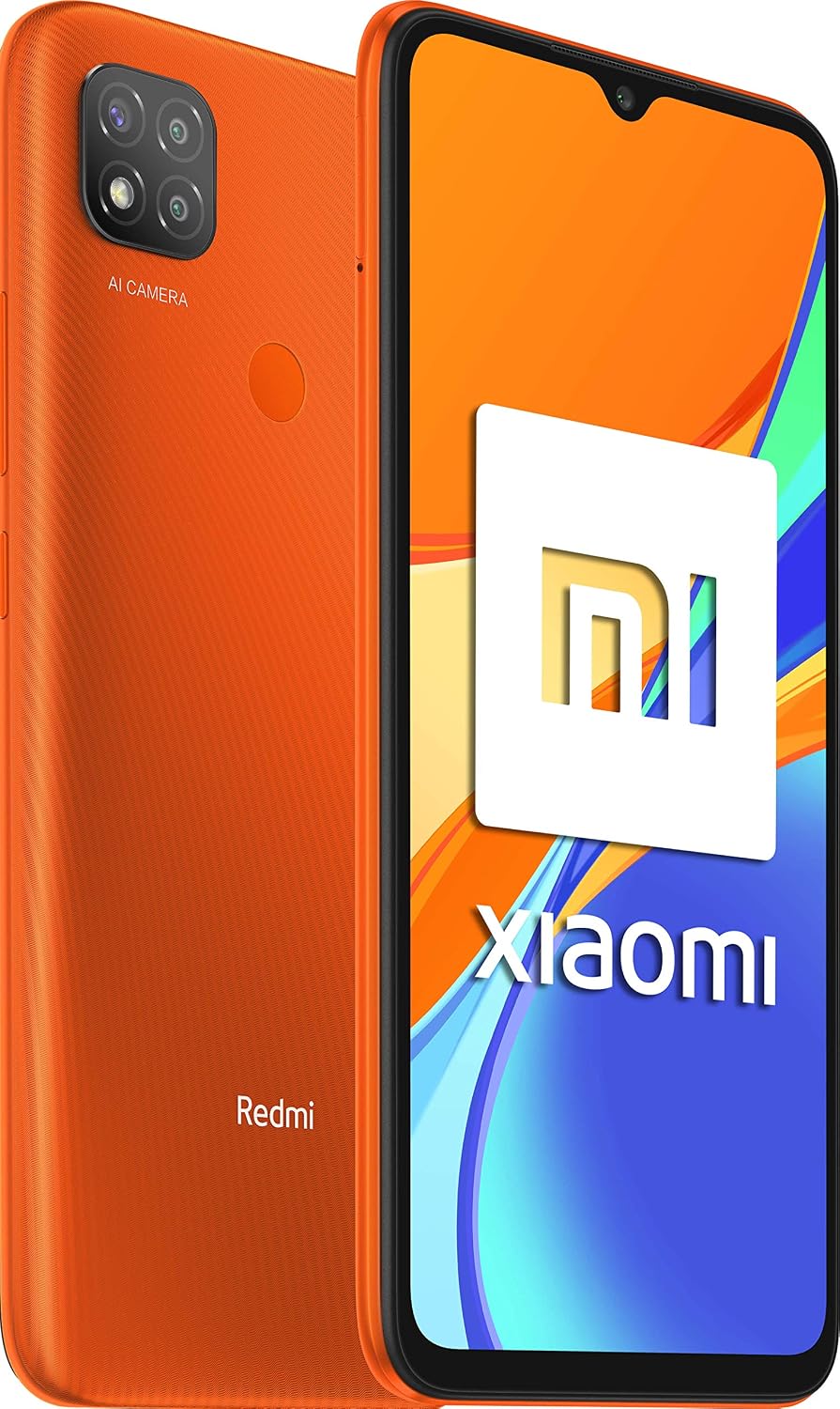 Xiaomi Redmi 9C - Smartphone 6.53 ', 3 GB + 64 GB, Dual Sim, Android 10.0, Arancione (Sunrise Orange)
