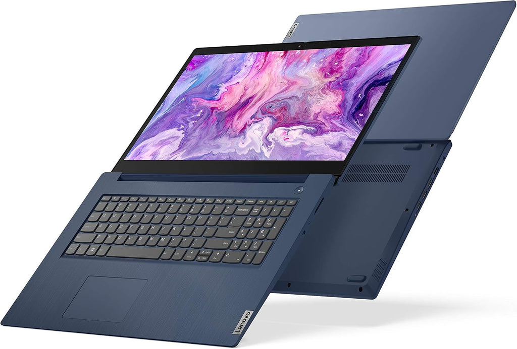 Lenovo IdeaPad 3 17.3' HD+ LED Backlit Display Laptop, Intel Core i5-1035G1 Processor, 8GB RAM, 256GB SSD, HDMI, WiFi, Bluetooth, Webcam, Windows 10, Abyss Blue, W/IFT Accessories