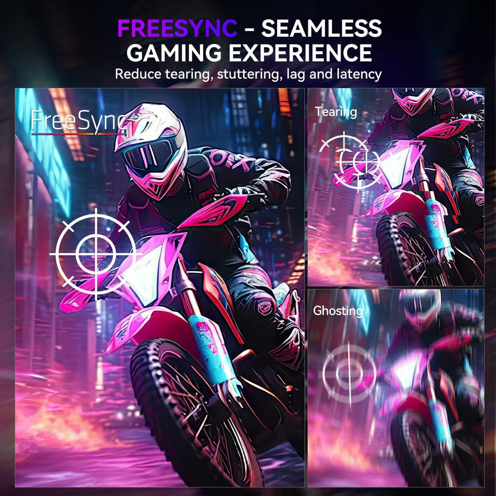 UPERFECT 24.5' Portable Monitor 240Hz Gaming Monitor 2000:1 Contrast FreeSync 0.1ms Fast IPS Large Screen, Built-in 180° Adjustable Stand/VESA, USB-C HDMI Second Screen for Laptop, Phone, Game Console