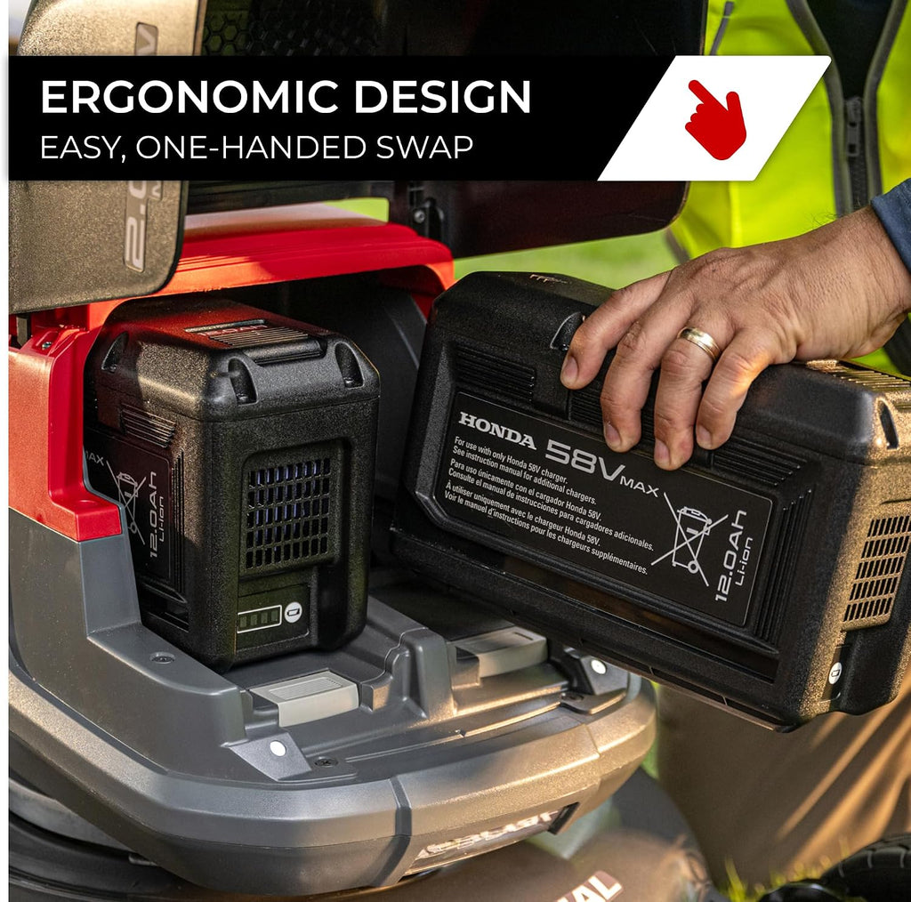 Honda DP50120 12Ah Lawn Mower Battery for HRN-BV, HRX-BV, HRX-BE, HRC-BE Variable Speed Self Propelled Lawn Mowers, Patented Connection for More Reliable Operation (DP50120CBNA)