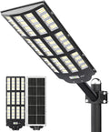 JAYNLT Y-12000W Solar Street Lights Outdoor,3000K/4000K/6500K Commercial Parking Lot Lights Dusk to Dawn,Solar Flood Lights Outdoor for Basketball Court, Yards, Driveways, Farms