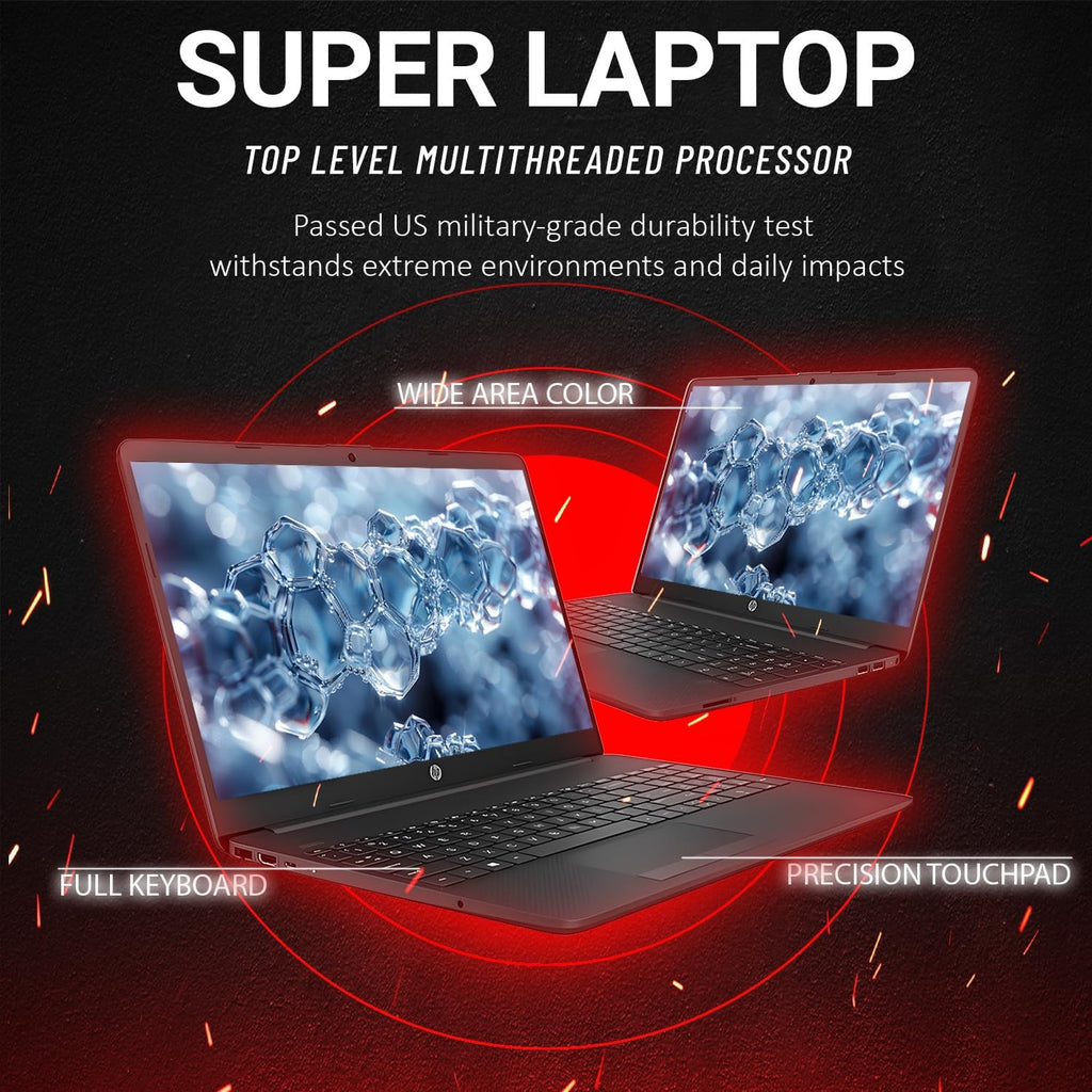 HP 2025 Latest Laptop for Work & Home, AMD Ryzen 5 5500U Powerful Processor (Outperforms i7-1165G7), 15.6' FHD LED Display, 32GB RAM, 1TB SSD, Ethernet RJ-45, Wi-Fi 6, Windows 11 Pro, WOWPC USB