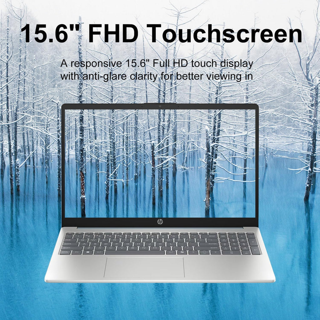HP Pavilion 2025 Touchscreen Laptop Computer | Intel i3 High-Performance CPU | Thin & Portable | Up to 10H Long Battery Life | 16GB RAM | 2TB PCIe SSD | WOWPC USB | School, Business & Productivity