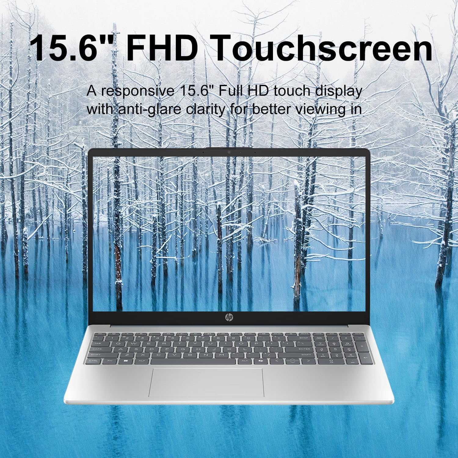 HP Pavilion 2025 Touchscreen Laptop Computer | Intel i3 High-Performance CPU | Thin & Portable | Up to 10H Long Battery Life | 16GB RAM | 2TB PCIe SSD | WOWPC USB | School, Business & Productivity