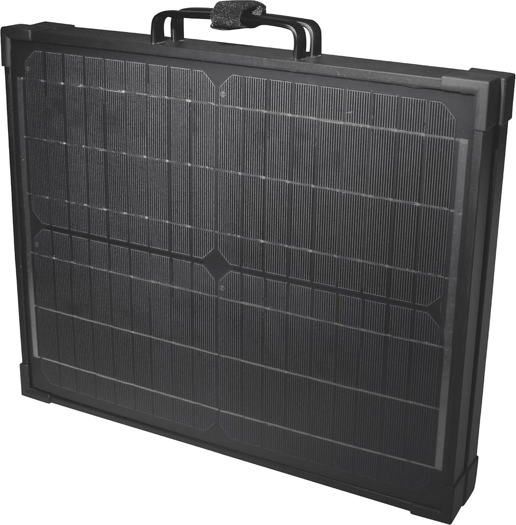 Nature Power 40-watt Portable Monocrystalline Solar Panel for 12-Volt Charging in Briefcase Design