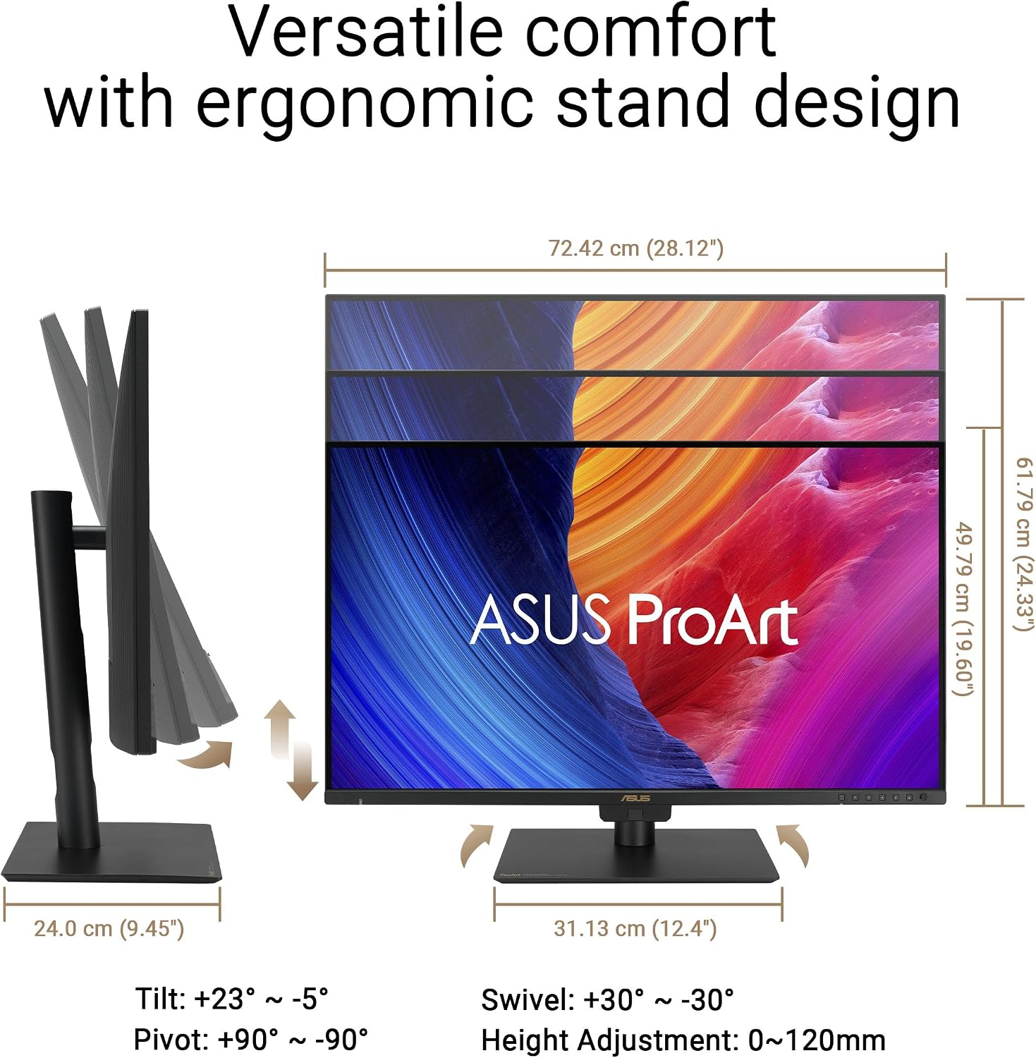 ASUS Proart Pa32Uce Computer Monitor 80 Cm (31.5') 3840 X, W129160048 (Monitor 80 Cm (31.5) 3840 X 2160 Pixels 4K Ultra Hd Led Black)