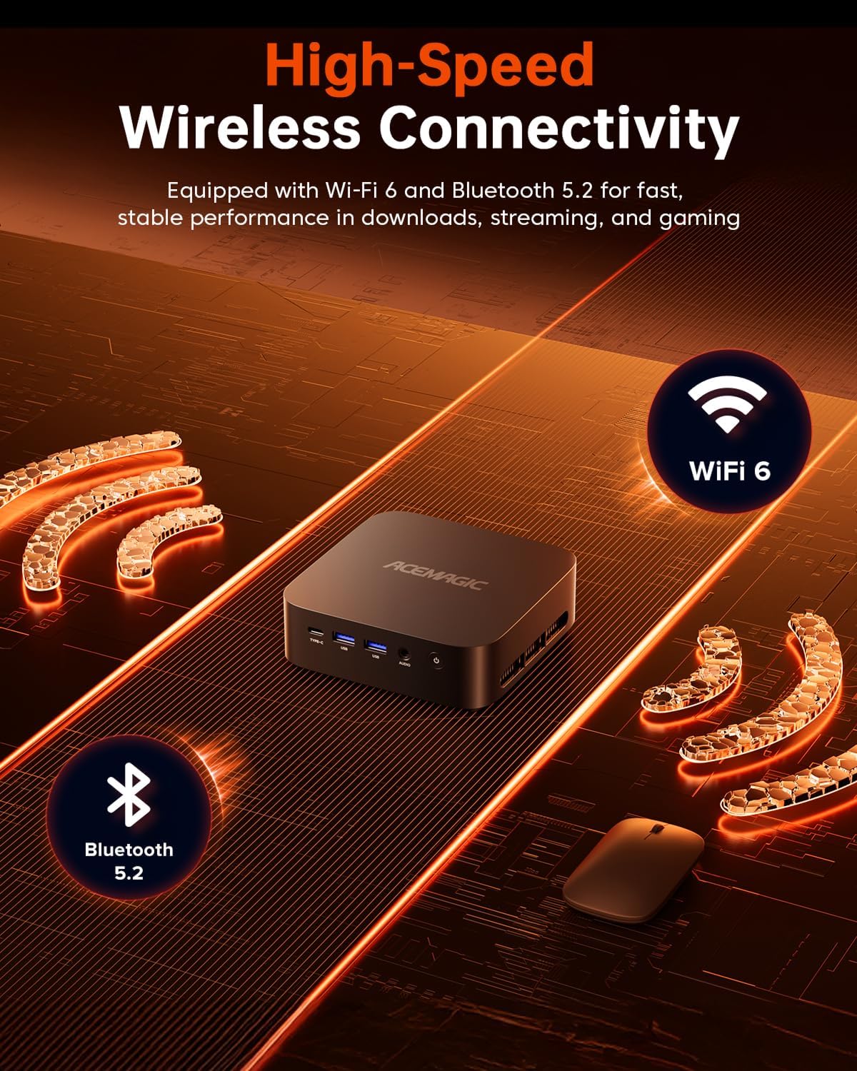 ACEMAGICIAN Kron Mini K1 Mini PC, Ryzen 7 7735HS, 24GB LPDDR5 512GB SSD Mini Computers(up to 4.75Ghz), Micro Desktop 4K Triple Display Bluetooth/WiFi6/Office(Upgraded 7730U/7430U/5800H)