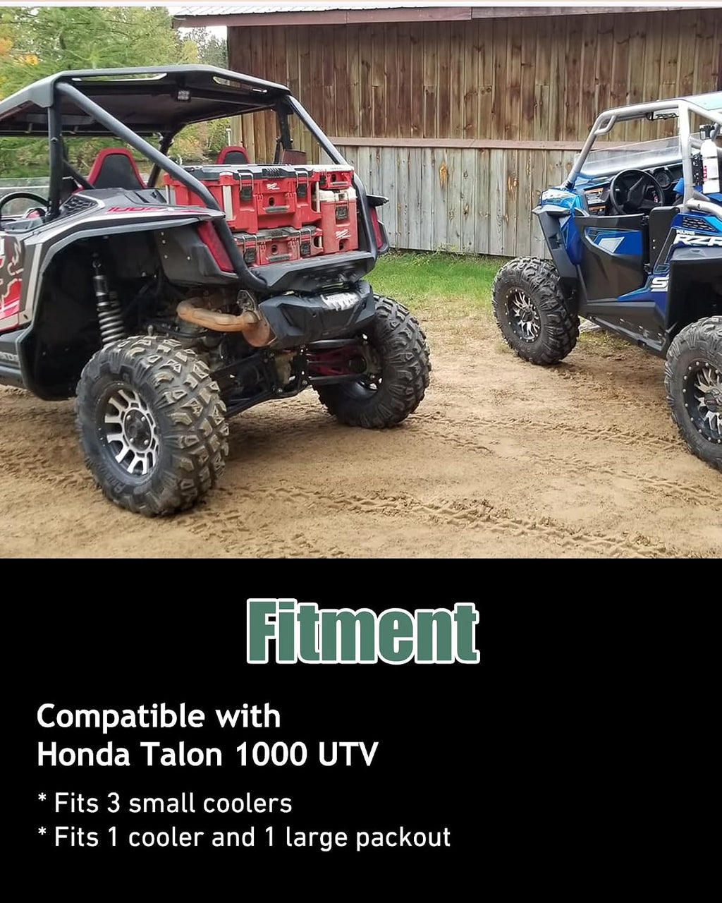 NIXFACE Offroad Packout Mount Packout HD Toolbox Mount Fit for Honda Talon 1000 UTV - Compatible with Milwaukee Packout