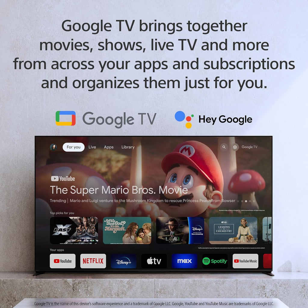 Sony 55 Inch OLED 4K Ultra HD TV BRAVIA XR8B Smart Google TV with Dolby Vision HDR and Exclusive Features for PlayStation® 5 (K-55XR8B), 2025 Model (Renewed)