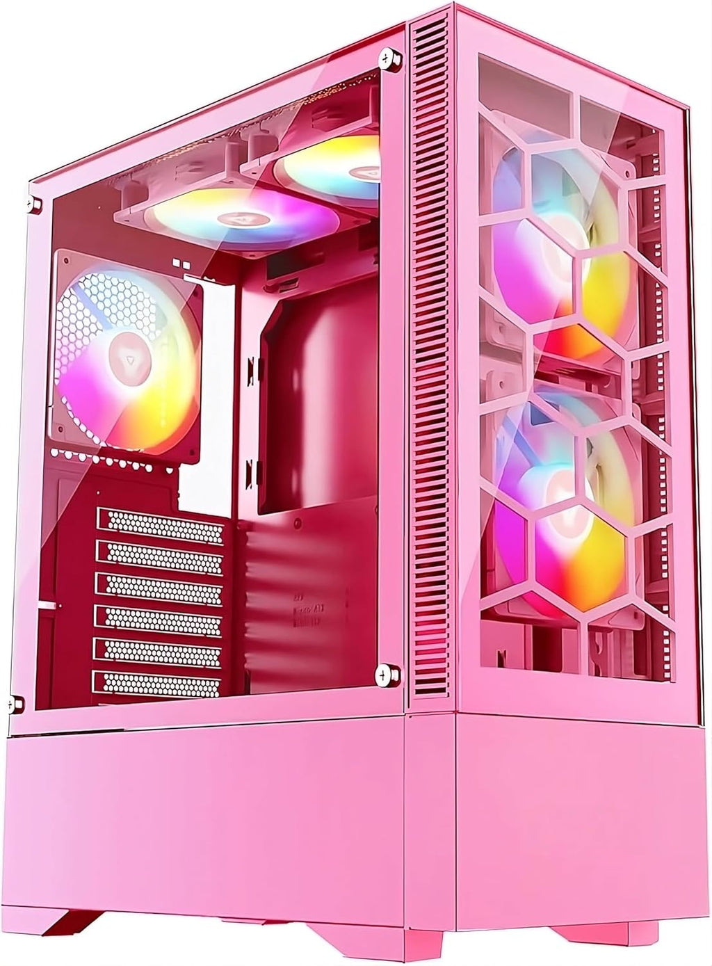 Computer Gaming Desktop Gaming PC RTX 5060 AMD Ryzen 7 with 4.6Ghz Turbo + 32GB RAM + 1TB Solid State Drive SSD M2 NVME Plug and Play Windows 11 Pro Midtower System
