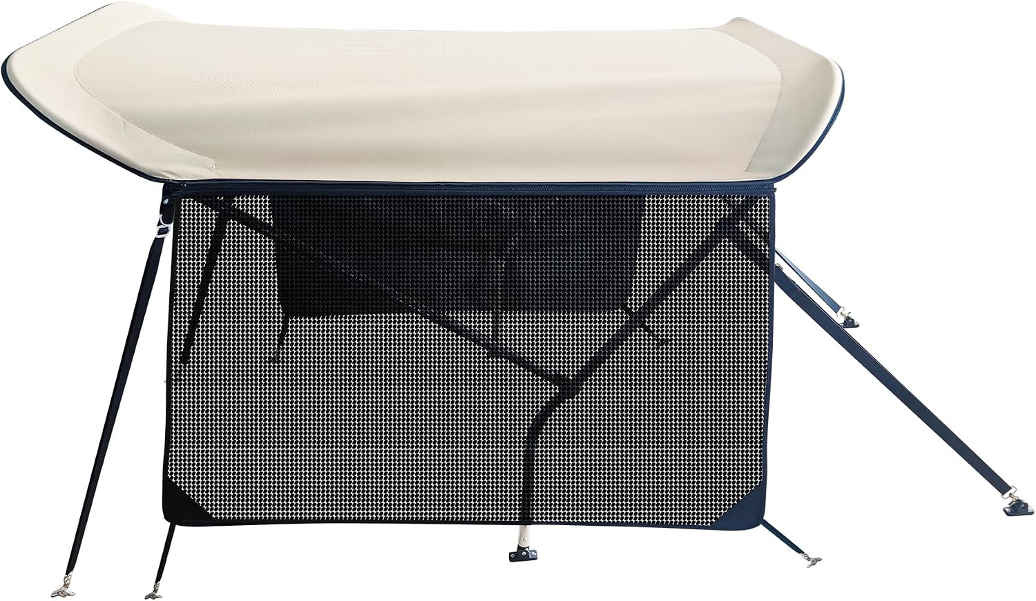 CCLINK Shade Canopy for zero turn lawn mower for john deere canopy,Kubota,Cub Cadet,Troy-Bilt & Others Foldable with UV Protection Equipped with High Visibility Left and Right Sunshades