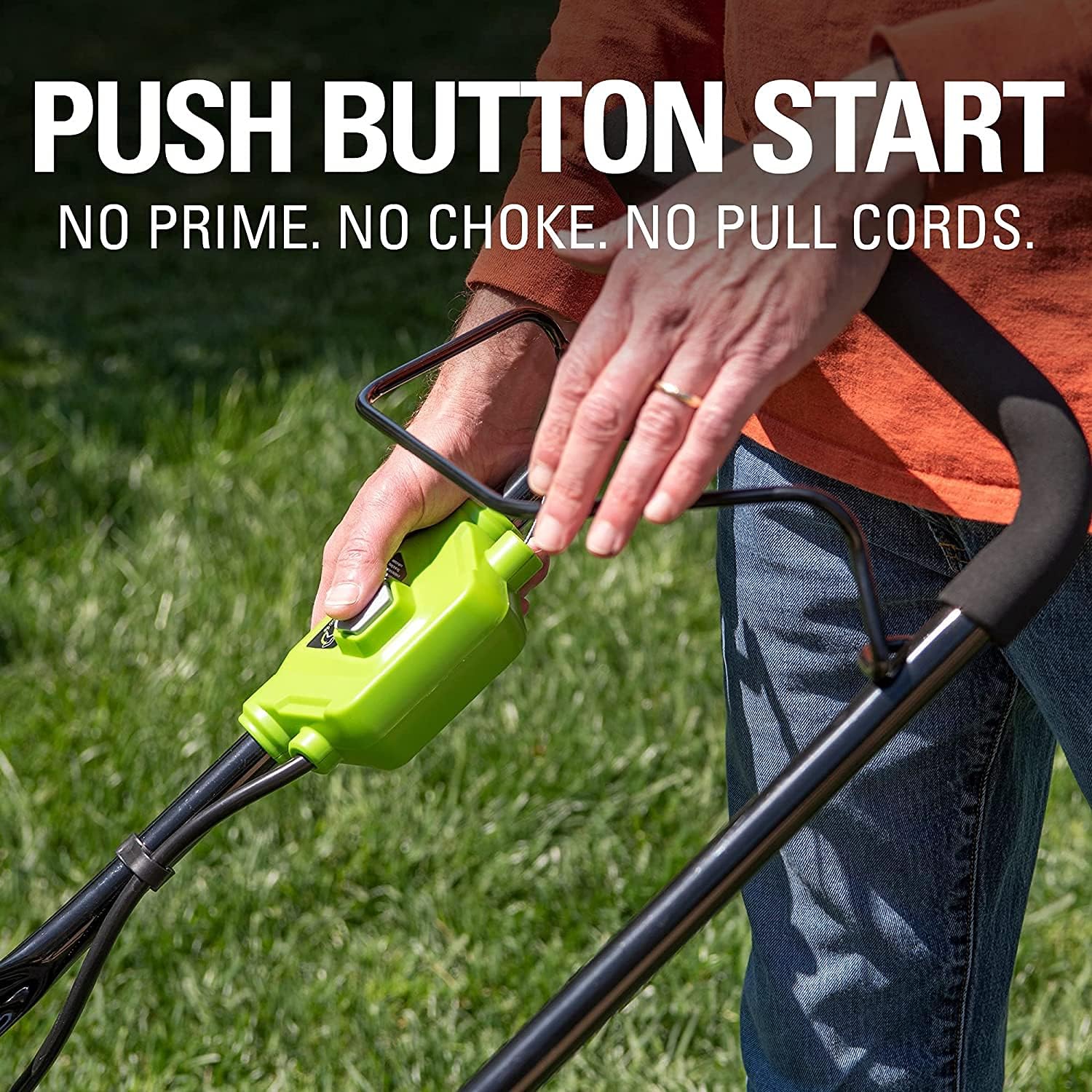Greenworks 48V (2 x 24V) 17' Brushless Cordless Lawn Mower + 24V Drill / Driver, (2) 4.0Ah USB Batteries (USB Hub) and Dual Port Rapid Charger Included