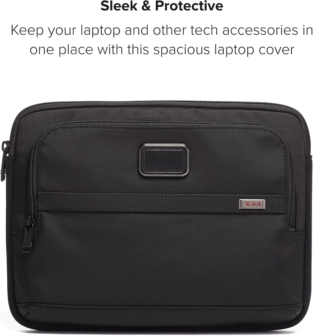 TUMI - Alpha Laptop Cover - Protective Computer Case for Business & Travel - Durable Computer Sleeve -Medium, Fits Up to 13' Laptop, Black