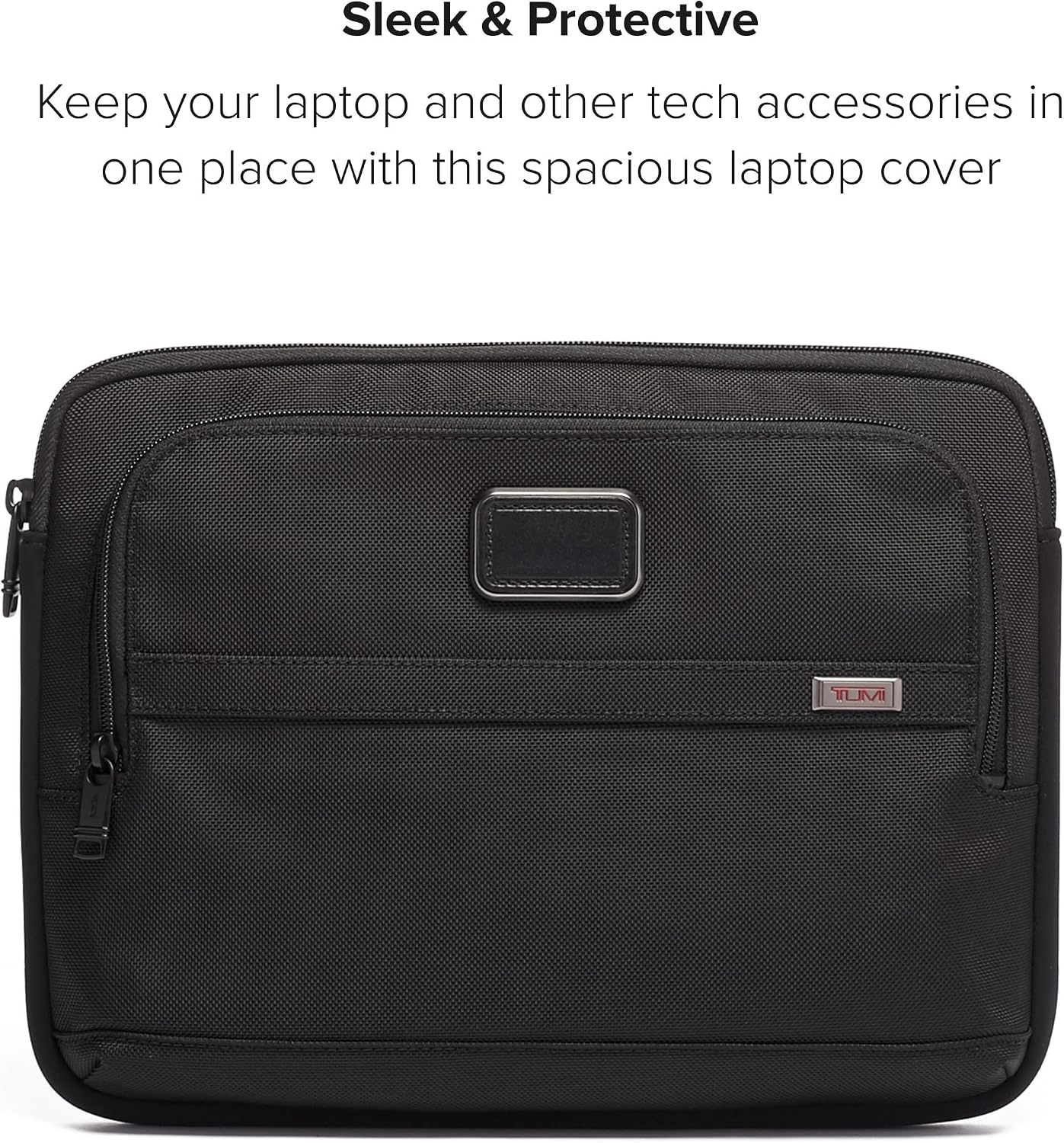 TUMI - Alpha Laptop Cover - Protective Computer Case for Business & Travel - Durable Computer Sleeve -Medium, Fits Up to 13' Laptop, Black