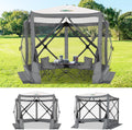 COBIZI 10x10 FT Pop up Gazebo, Popup Canopy Tent, Screened in Gazebos, Waterproof Portable Outdoor Small Screen Tents Sun Shelter,carpas para Patio for Camping, Garden and Backyard,Grey