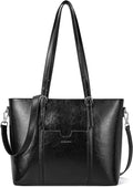 BOSTANTEN Leather Laptop Bag Work Tote for Women Shoulder Handbag Briefcase 15.6 inch Satchel Computer Bag