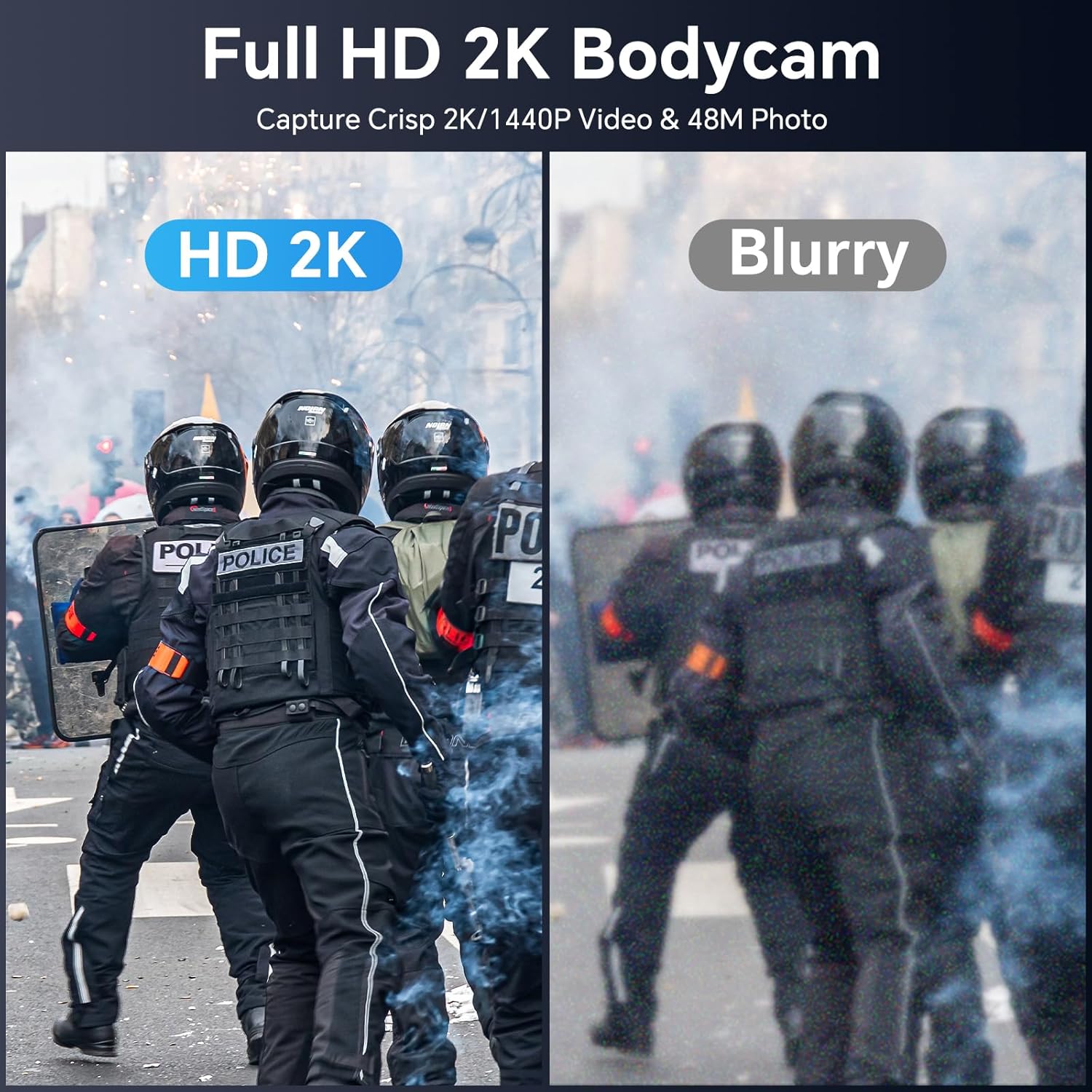 BOBLOV M5 Body Camera,256GB Police Body Camera 4200MAH Battery with Outdoor 12Hours Recording(1080p), 1440P/40M HD, IP67 Waterproof,170°Angle, for Police Security Law Enforcement