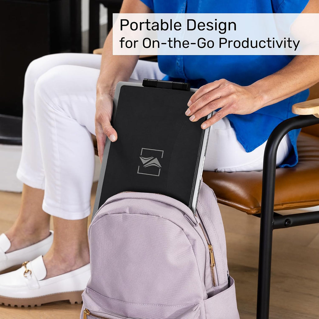 SideTrak Swivel 14' Attachable Portable Monitor Extender, FHD TFT Laptop Dual Screen with Kickstand + Unique Swivel Hinge, Compatible with Mac, PC, Chrome, Powered by USB/Mini HDMI Port (Black)