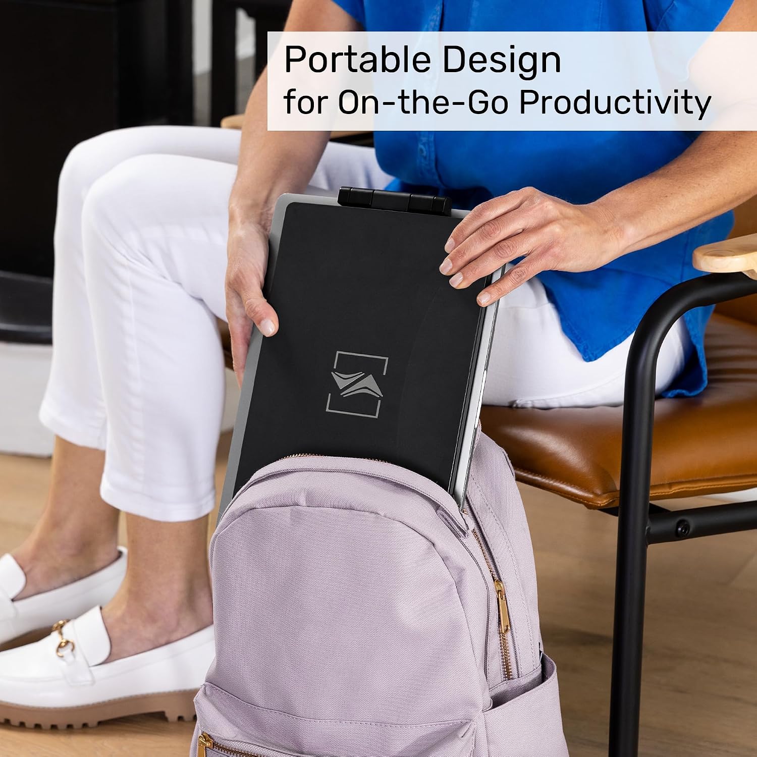 SideTrak Swivel 14' Attachable Portable Monitor Extender, FHD TFT Laptop Dual Screen with Kickstand + Unique Swivel Hinge, Compatible with Mac, PC, Chrome, Powered by USB/Mini HDMI Port (Black)