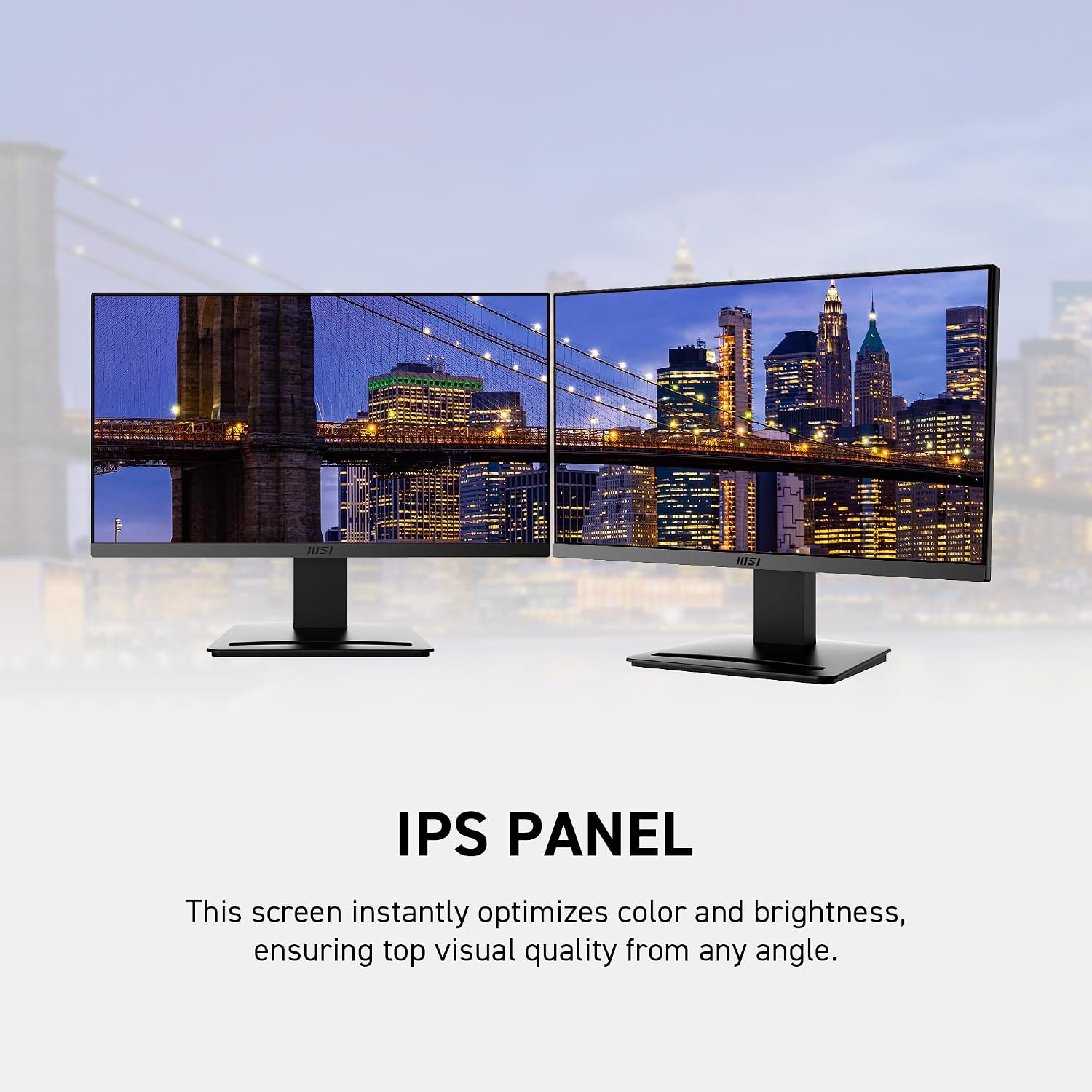 msi Pro MP273A, 27' Monitor, 1920 x 1080 (FHD), IPS, 100Hz, TUV Certified Eyesight Protection, 4ms, Displayport, HDMI, Tilt, Black