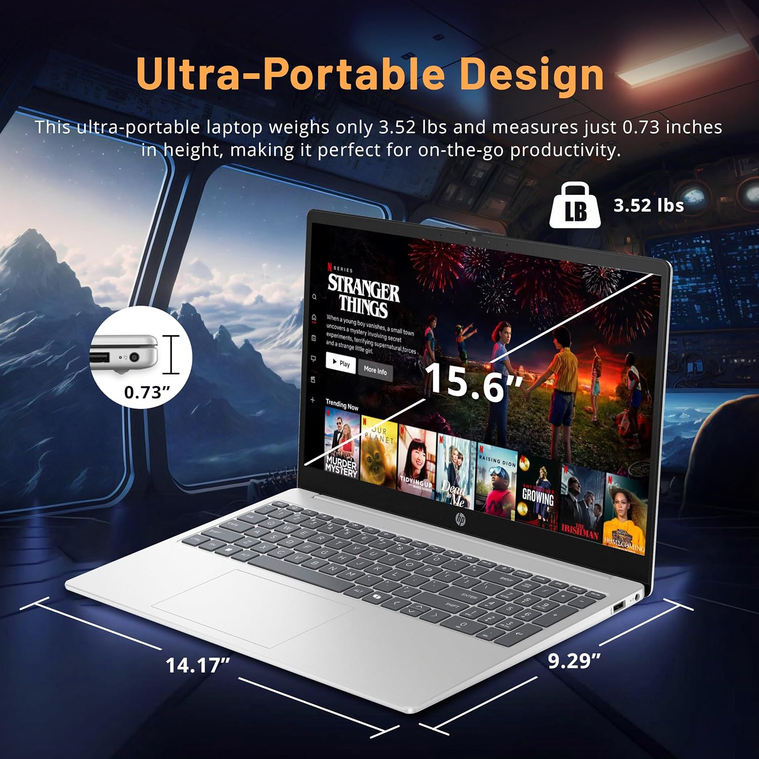 HP 15.6' FHD Touchscreen Laptop, Intel i7-1355U, 64GB RAM, 3TB Storage(2TB SSD+1TB Docking Station Set), Intel Iris Xe Graphics, Number Pad, 720p HD Camera, Wi-Fi 6, Win11 Pro, Silver