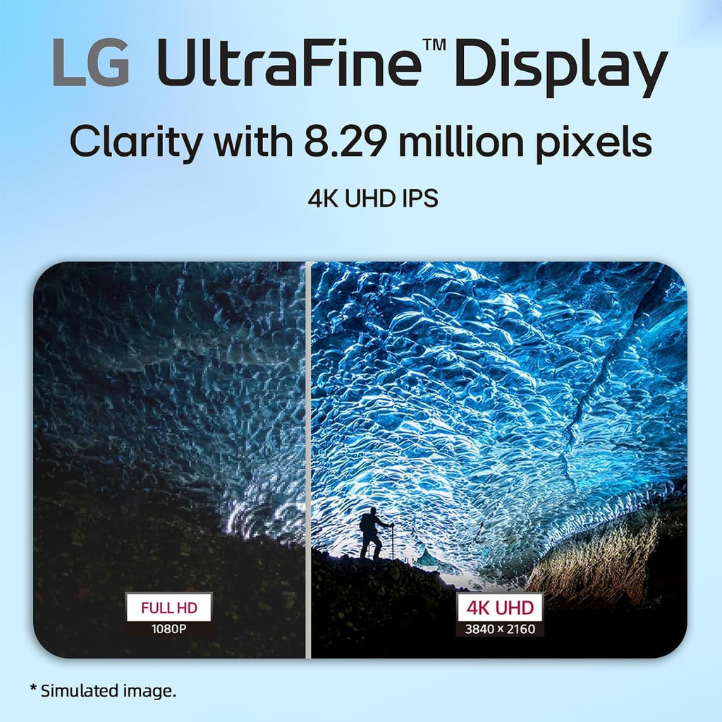 LG 27 inch 4K UHD (3840x2160) IPS Monitor, 60Hz, Dynamic Action Sync, Black Stabilizer, HDR10, Reader Mode and Flicker Safe, Anti-Glare, OnScreen Control, HDMI & DisplayPort, Tilt Adjustable, White
