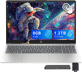HP 15.6' HD Touchscreen Laptop, Intel i3-1315U, 8GB RAM, 1.2GB Storage(256GB SSD + 1TB Docking Station Set), Intel UHD Graphics, Full Size Keyboard, HD Camera, Wi-Fi 6, Win 11, Silver