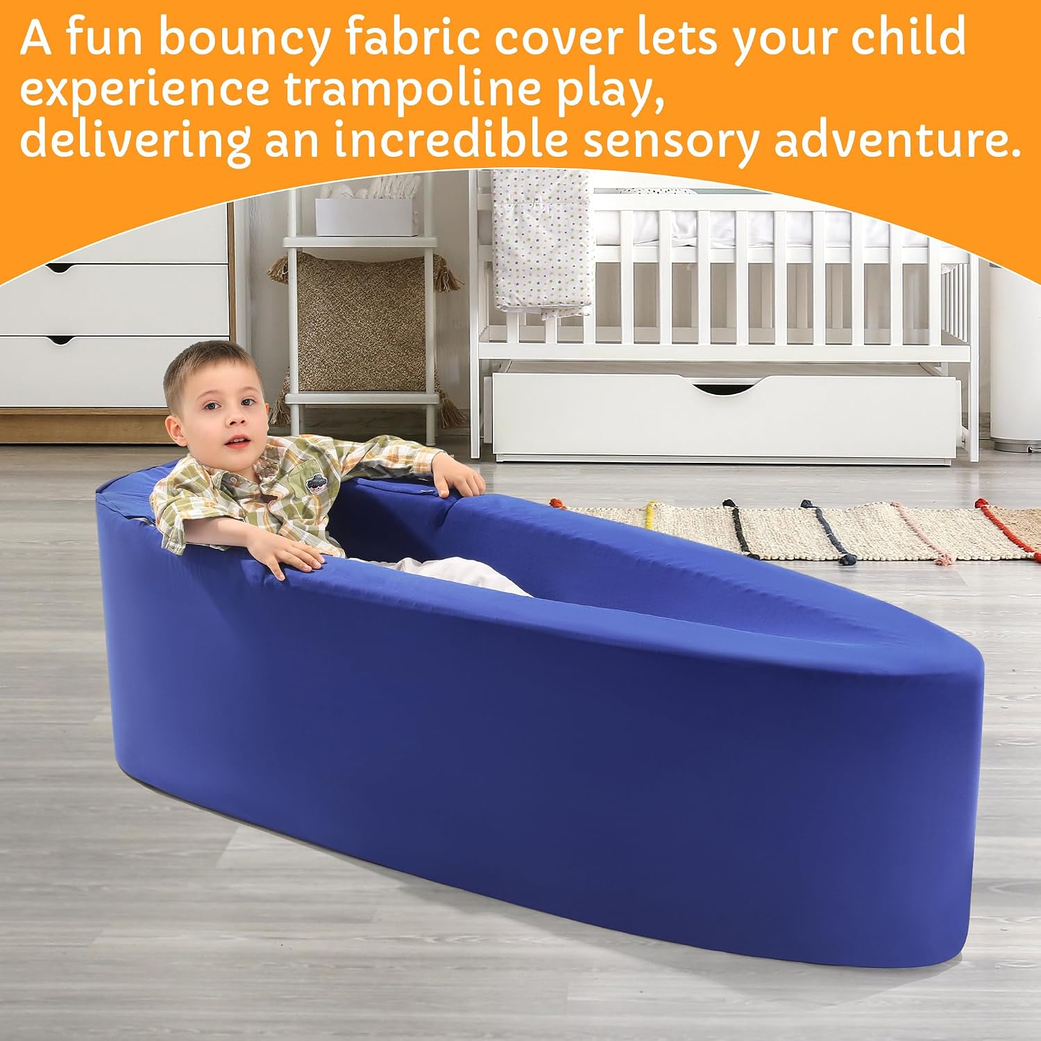 BALAPET Large Sensory Chair for Kids, High-Density Foam Sensory Soft Peapod with Extra Cover, Multifunctional Peapod Sensory Chair for Kids Children