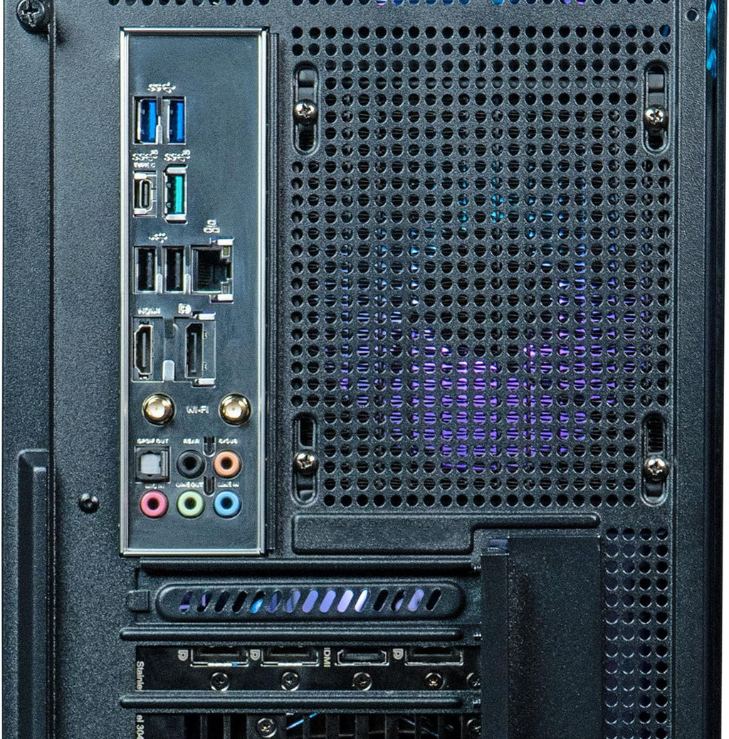 ViprTech Overlord Wood Gaming PC - AMD Ryzen 7 (4.4Ghz Turbo), RTX 5050 8GB, 16GB DDR4 RAM, 1TB SSD, 700W PSU, Black Wood Case, RGB Keyboard Mouse, VR-Ready, WiFi BT, Computer Tower Prebuilt