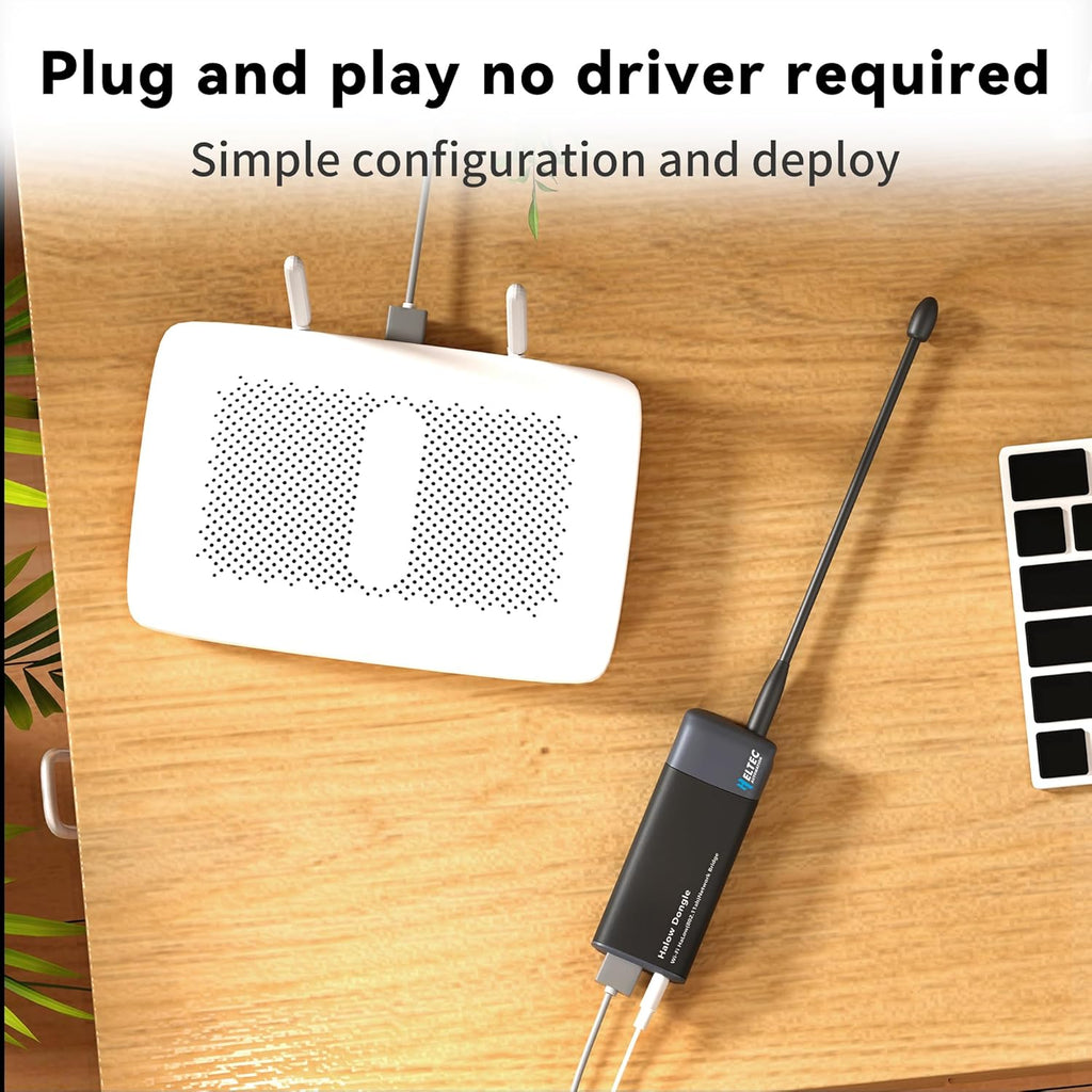 Heltec Wi-Fi HaLow Dongle WiFi Extender Signal Booster Wireless Bridge 802.11ah Network Booster Long Range Wireless Access WiFi Extender Ethernet Bridge Repeater (AP+STA Pair Set)