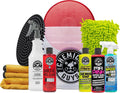 Chemical Guys Best Car Wash Bucket Kit for Two-Bucket Method with Soap, Wash Mitts, Towels, and Dirt Trap - 11 Item Kit - 11 Piece Weekly Wash Kit with Bucket, Mitts, and Dirt Trap