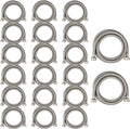 20 Pack Foskan 4FT Stainless Steel Braided Washing Machine Hose,Burst Proof PVC Core for Hot and Cold Water Supply Lines (4FT)