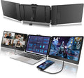 Laptop Screen Extender - 14 Inch 1080p FHD IPS Triple Portable Monitor for 13-17.3 Inch Laptops - Plug and Play Type-C/HDMI for Windows, Mac