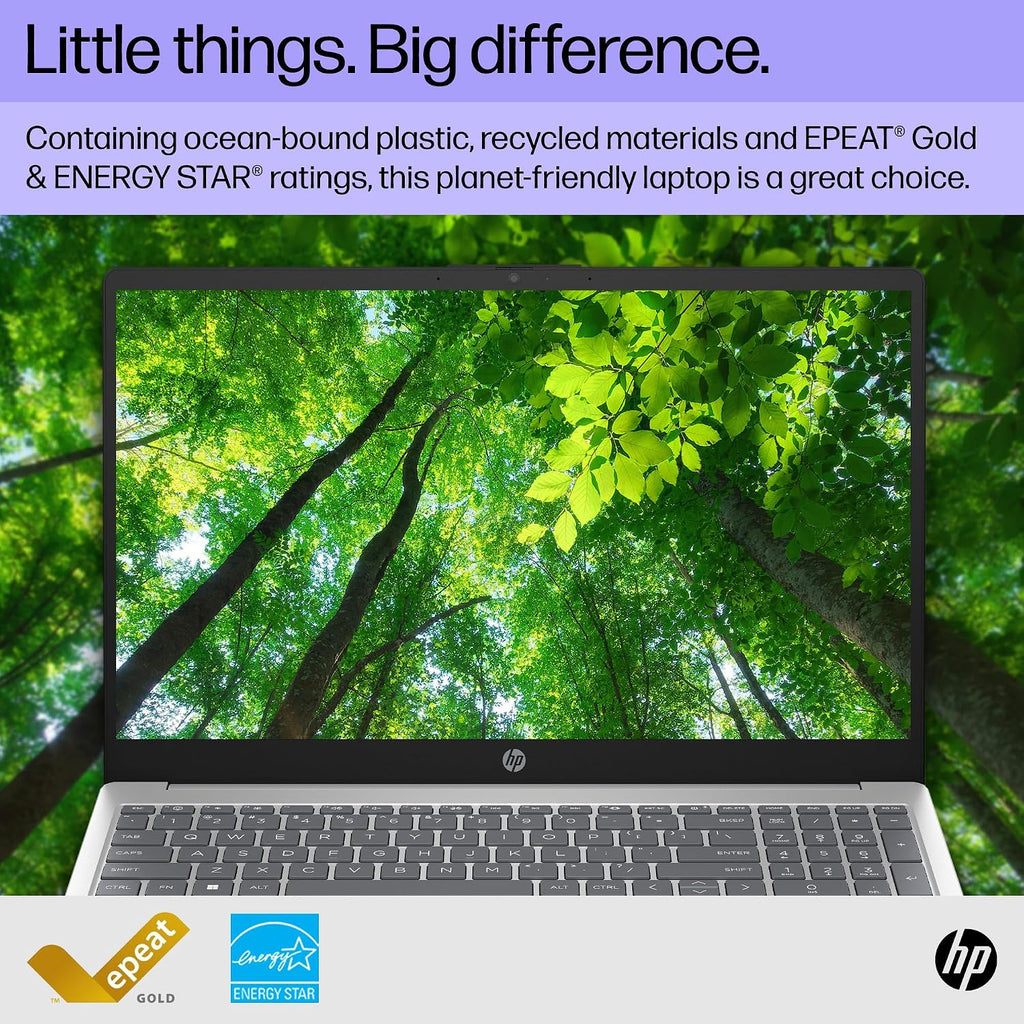 HP 15 inch Laptop, HD Display, 13th Generation Intel Core i5-1334U, 8 GB RAM, 512 GB SSD, Intel Iris Xe Graphics, Windows 11 Home, 15-fd0012nr (2024)