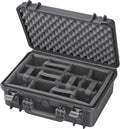 Max MAX430CAM IP67 Rated Waterproof Durable Watertight Equipment Photography with Hard Carry Plastic Case Padded Dividers/Flight Case/Tool Box