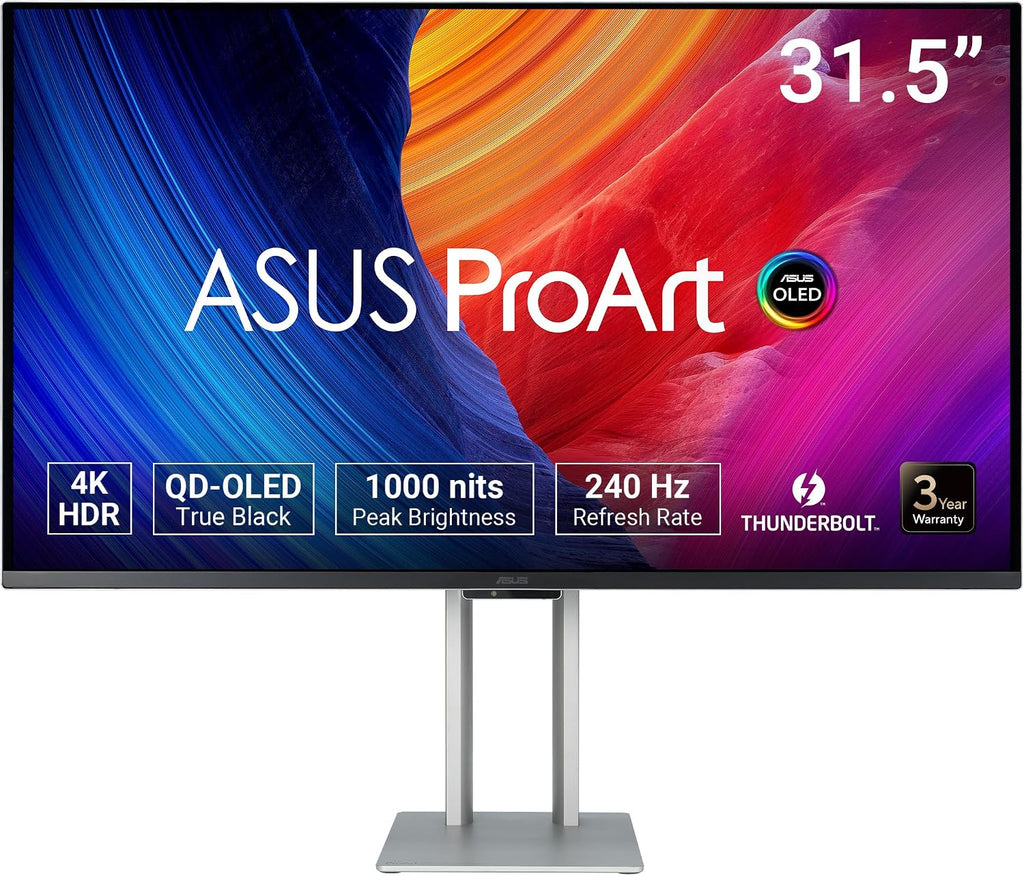 ASUS ProArt PA32UCDM Monitor 32' 4K UHD QD-OLED 240Hz 0.1ms ThunderBolt 4 PD 96W - PA32UCDM