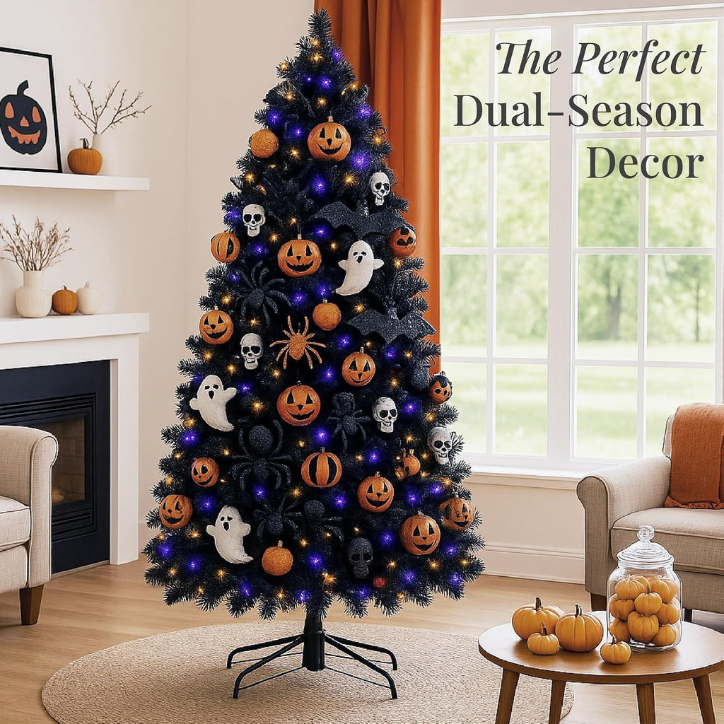 Best Choice Products Artificial Christmas Tree, 9ft Premium Unlit Pine Design, Dense Branches Realistic Holiday Décor w/Easy Assembly - Black