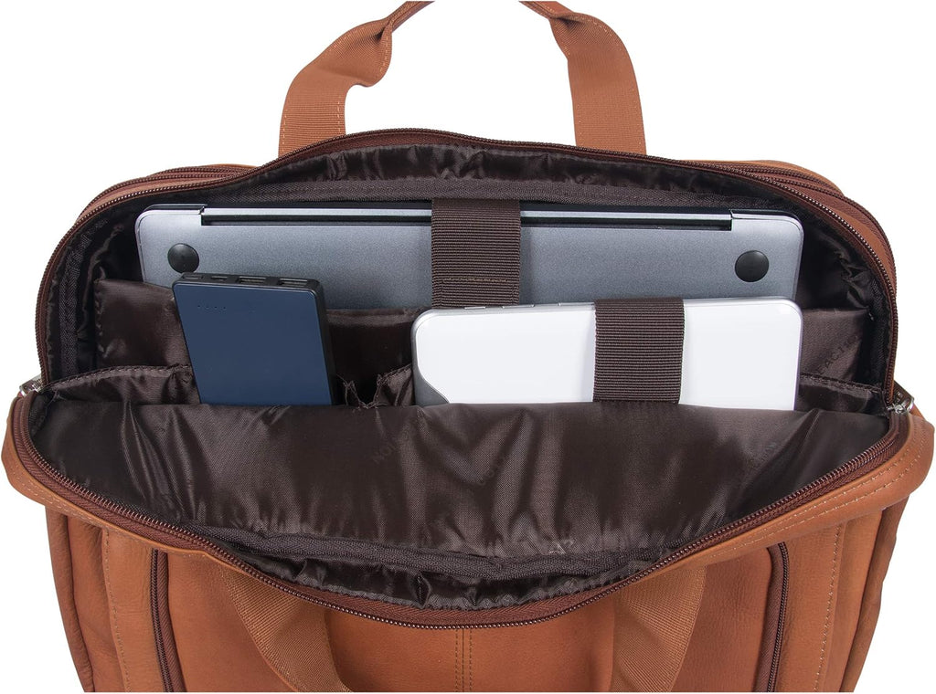 Kenneth Cole REACTION 'Out of the Bag' Manhattan Colombian Leather 15.6' Laptop Briefcase Travel Business Case Bag