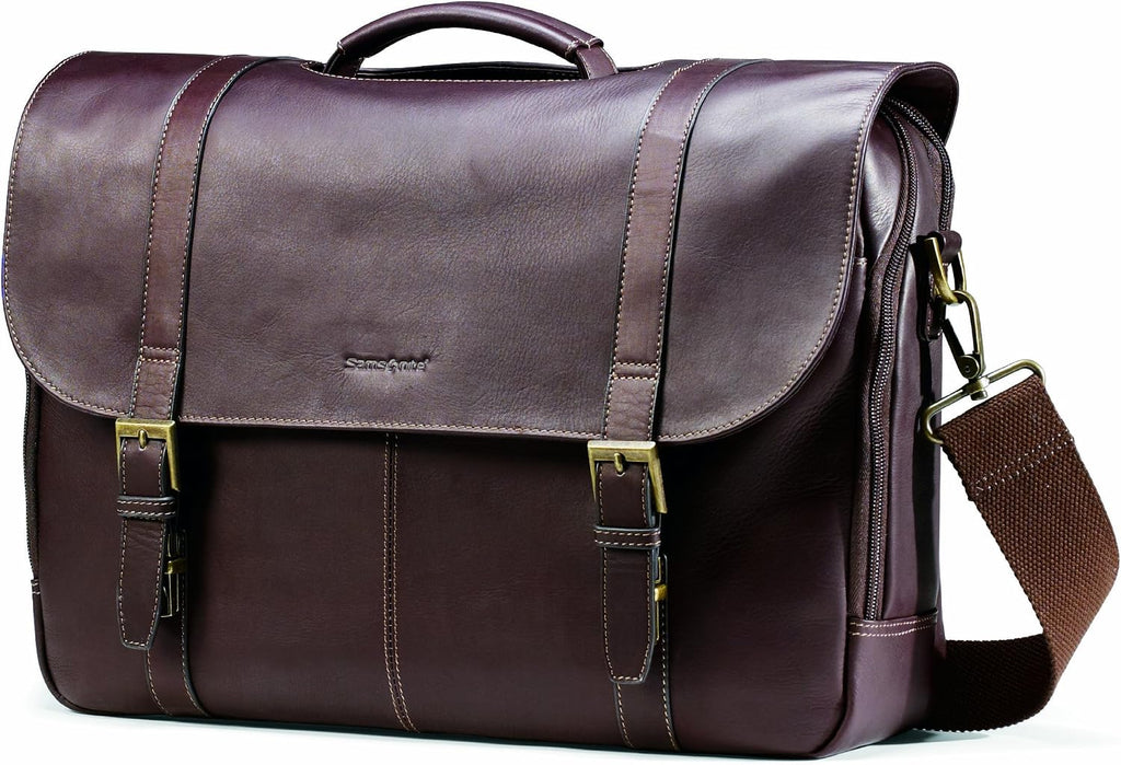 Samsonite Unisex - Adult Columbian Leather Flapover Case